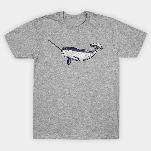 Narwhal - Cartoon T-Shirt by eeliseart